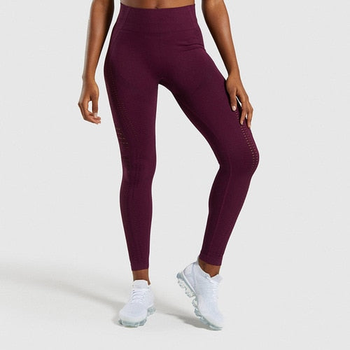 Women Seamless Yoga Sets Workout Clothes for Women Long Sleeve Crop Top + Mesh Leggings Running Sport Suit Gym Clothing 2 Pieces