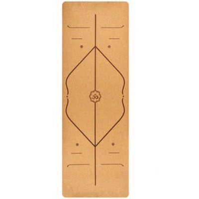 183X68cm Natural Cork TPE Yoga Mat Fitness Gym Sports Mats Pilates Exercise Pads Non-slip Yoga mats 5mm Absorb Sweat Odorless
