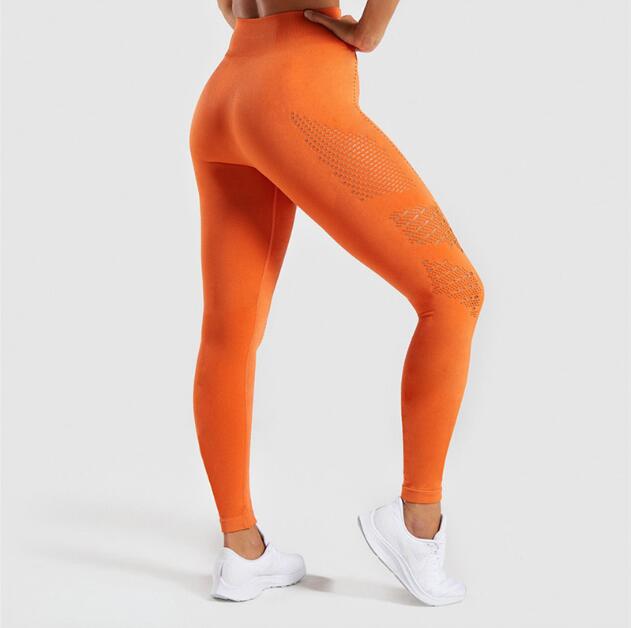 Women Seamless Yoga Sets Workout Clothes for Women Long Sleeve Crop Top + Mesh Leggings Running Sport Suit Gym Clothing 2 Pieces