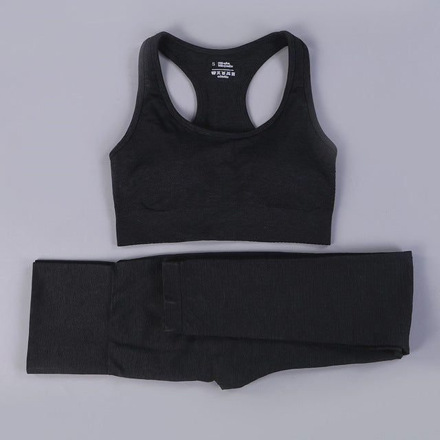 Hot Sale Women Gym Suit Yoga Leggings ropa deportiva mujer Women Sports Yoga Pants gym clothing Yoga Clothing Women Yoga Set