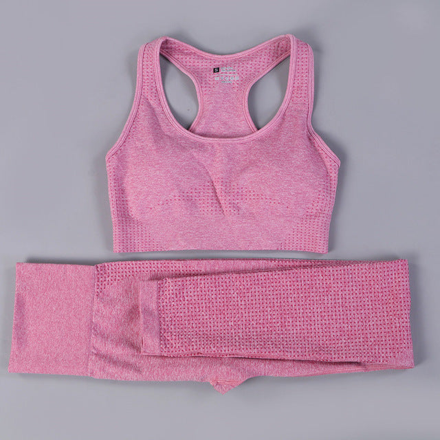 Hot Sale Women Gym Suit Yoga Leggings ropa deportiva mujer Women Sports Yoga Pants gym clothing Yoga Clothing Women Yoga Set