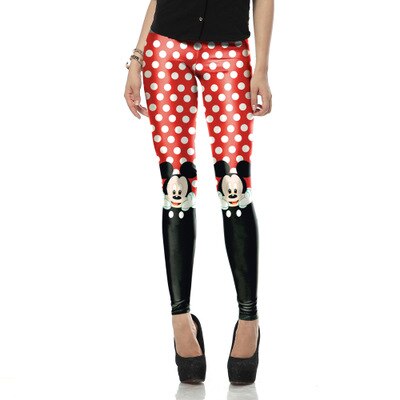 Actieve Vrouwen Minnie Mickey Yoga Gym Leggings Atletische Vrouwen Sport Kleding Workout Femme Mujer Sportwear Fitness cartoon Broek
