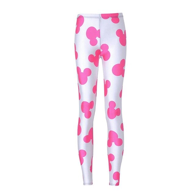 Actieve Vrouwen Minnie Mickey Yoga Gym Leggings Atletische Vrouwen Sport Kleding Workout Femme Mujer Sportwear Fitness cartoon Broek