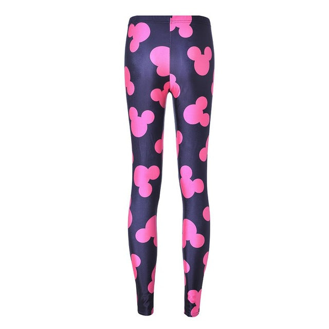 Actieve Vrouwen Minnie Mickey Yoga Gym Leggings Atletische Vrouwen Sport Kleding Workout Femme Mujer Sportwear Fitness cartoon Broek