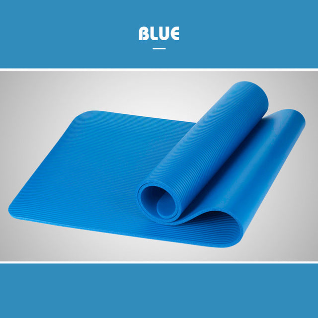 1830*610*10mm Yoga Mat Workout Elastic Non-slip Fitness Gymnastics Mats Bag Carrier Thick Knee Exercise Pad Accupressure Mat