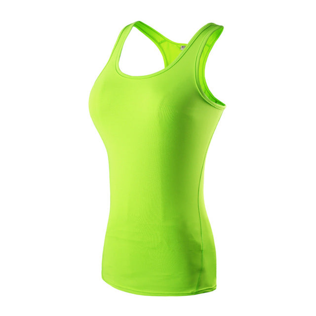 Yoga Shirt Sport Running Quick Dry Vest High elasticity Tight fitting Women GYM Clothing fitness bodybuilding T shirt