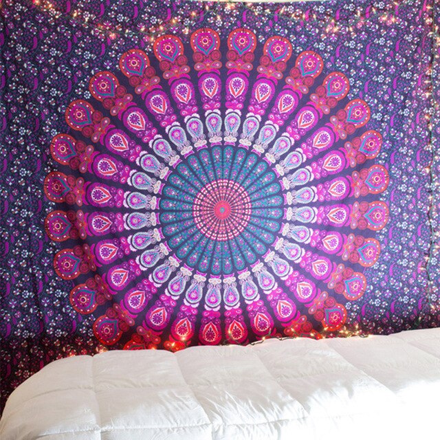 Hot New Indian Mandala Tapestry Hippie Home Decorative Wall Hanging Bohemia Beach Mat Yoga Mat Bedspread Table Cloth 210x148CM