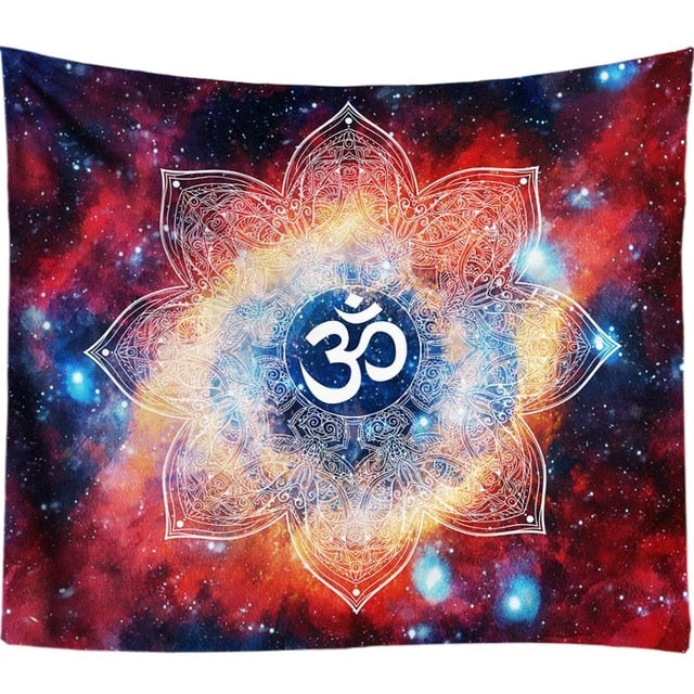 3D Chakra Tapestry Ombre Galaxy Psychedelic Tapestry Boho Decor Mandala Tapestry Wall Hanging Hippie Tapestries Yoga Mat Cool