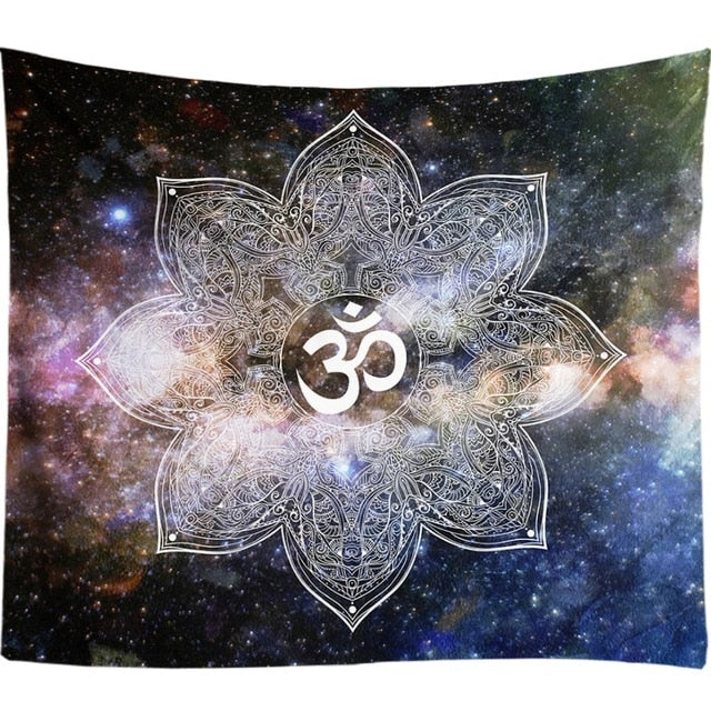 3D Chakra Tapestry Ombre Galaxy Psychedelic Tapestry Boho Decor Mandala Tapestry Wall Hanging Hippie Tapestries Yoga Mat Cool