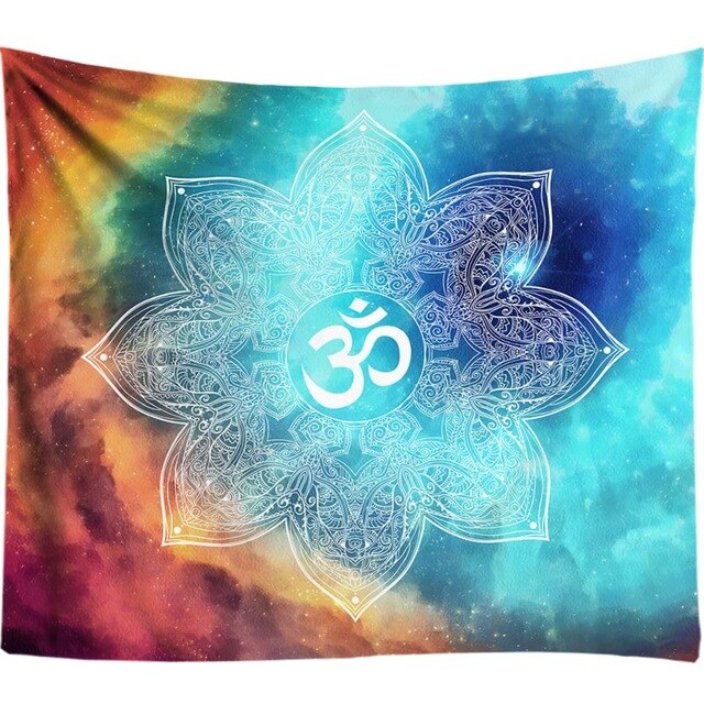 3D Chakra Tapestry Ombre Galaxy Psychedelic Tapestry Boho Decor Mandala Tapestry Wall Hanging Hippie Tapestries Yoga Mat Cool