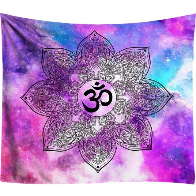3D Chakra Tapestry Ombre Galaxy Psychedelic Tapestry Boho Decor Mandala Tapestry Wall Hanging Hippie Tapestries Yoga Mat Cool