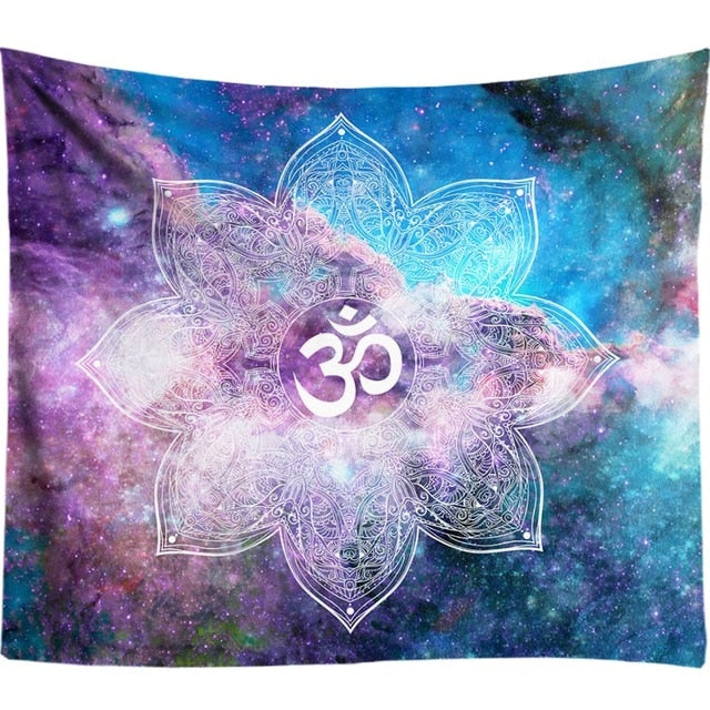 3D Chakra Tapestry Ombre Galaxy Psychedelic Tapestry Boho Decor Mandala Tapestry Wall Hanging Hippie Tapestries Yoga Mat Cool
