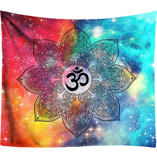 3D Chakra Tapestry Ombre Galaxy Psychedelic Tapestry Boho Decor Mandala Tapestry Wall Hanging Hippie Tapestries Yoga Mat Cool
