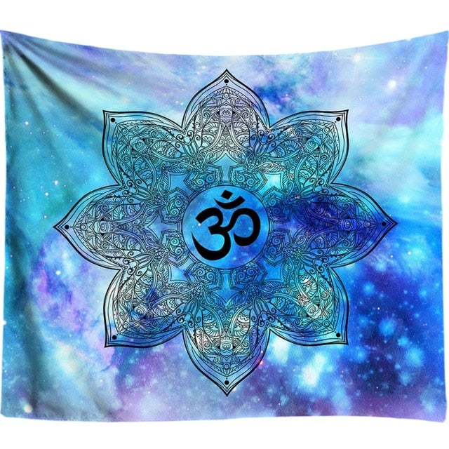 3D Chakra Tapestry Ombre Galaxy Psychedelic Tapestry Boho Decor Mandala Tapestry Wall Hanging Hippie Tapestries Yoga Mat Cool
